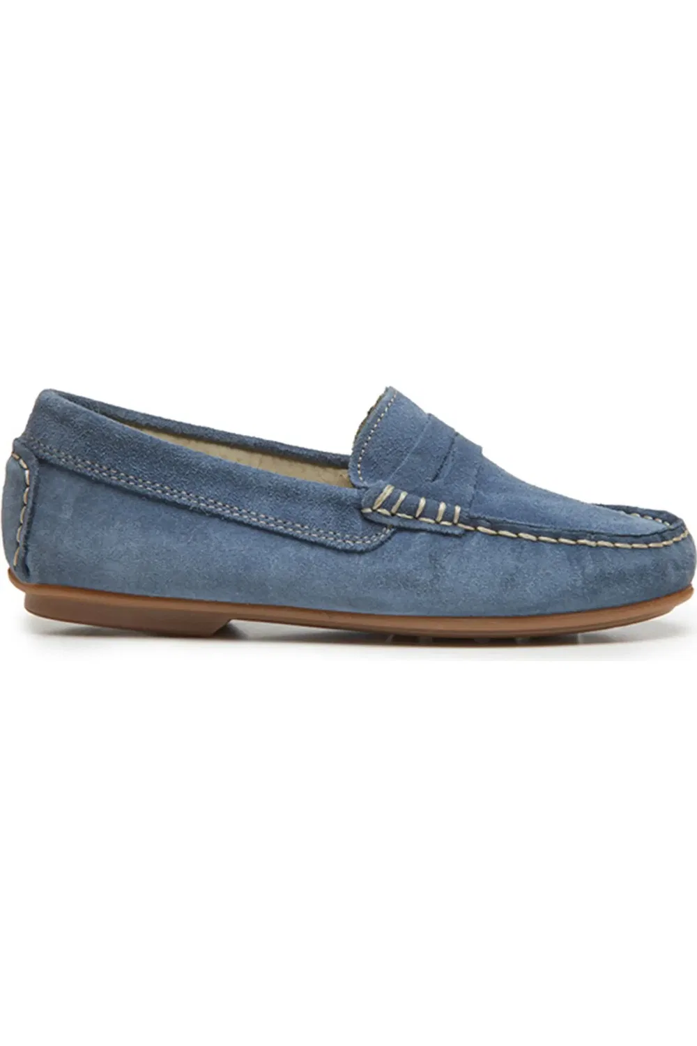 Детские туфли лоферы на плоской подошве Penny Loafer CHILDRENCHIC, синий