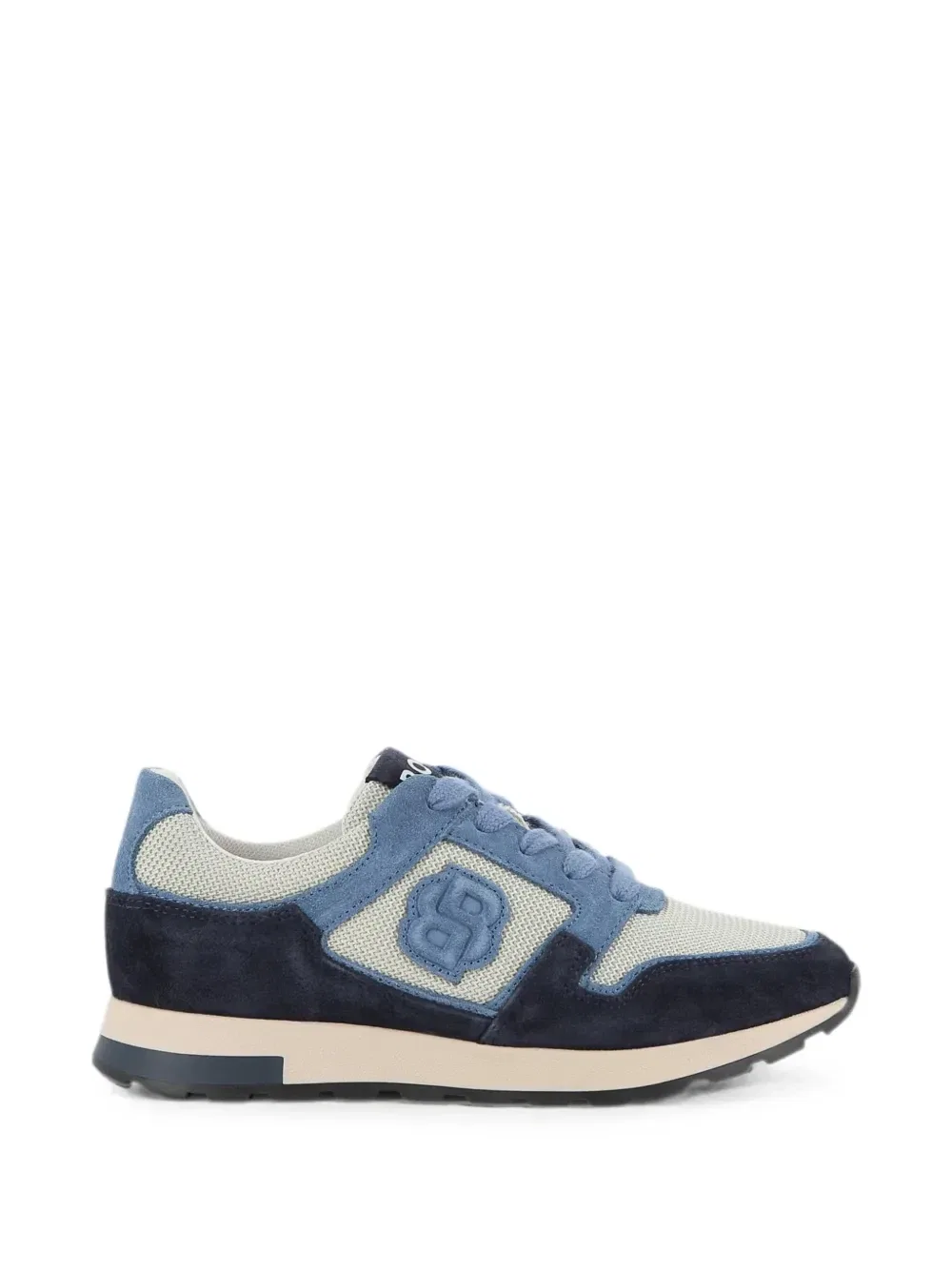Кроссовки с монограммой Double B Boss Kidswear, синий