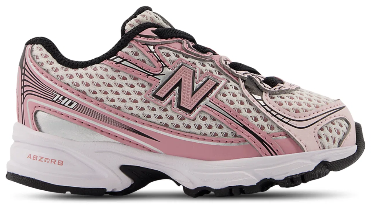 Кроссовки для девочек 740 New Balance, цвет Pink Taffy/Rose Sugar/Black