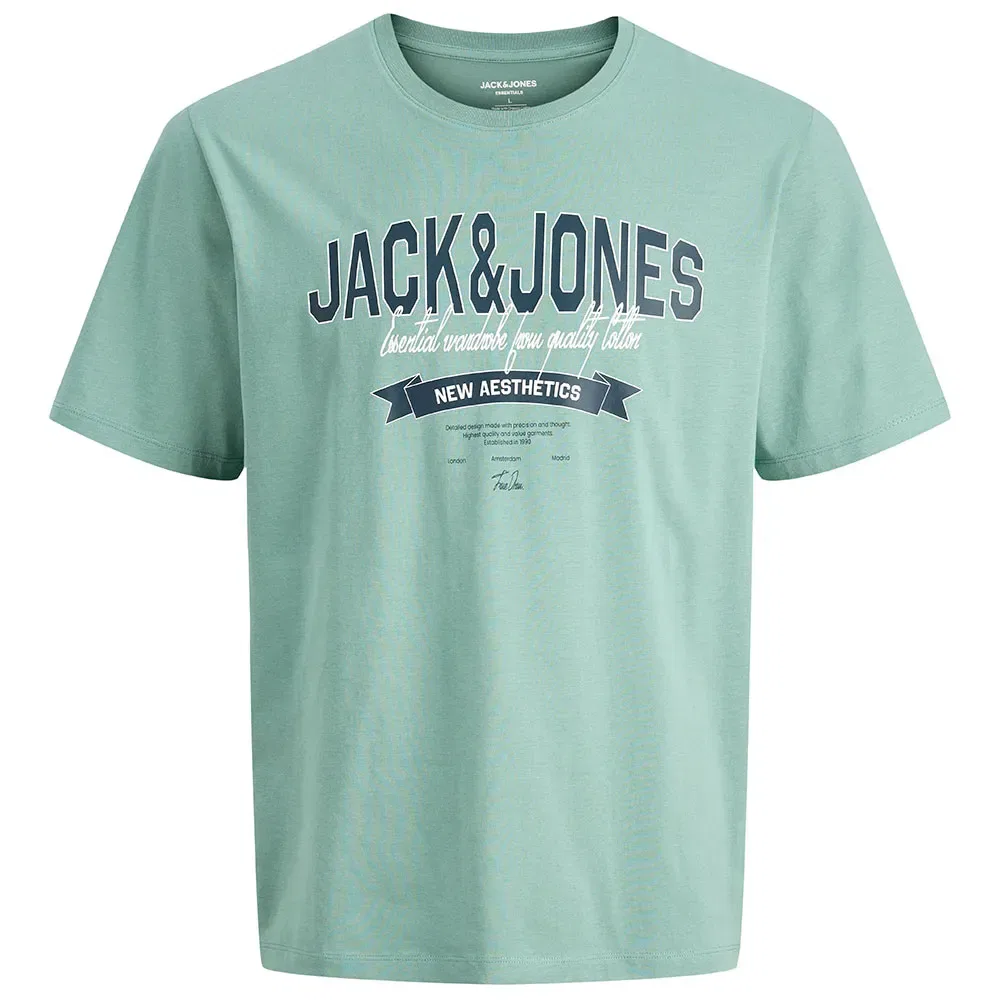Футболка с коротким рукавом Logo Jack & Jones, синий — фото 3