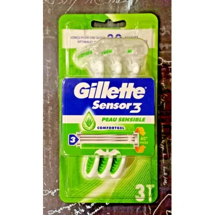 Сменные лезвия для бритвы Gillette Sensor3 Sensitive Skin