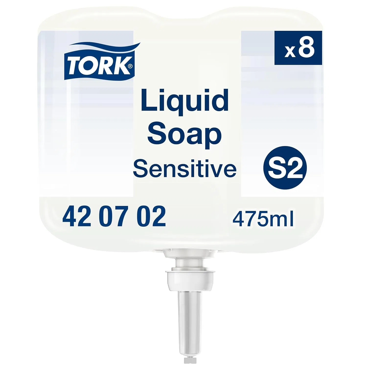 Жидкое мыло для рук Tork Sensitive, 8 x 475 мл, Белый