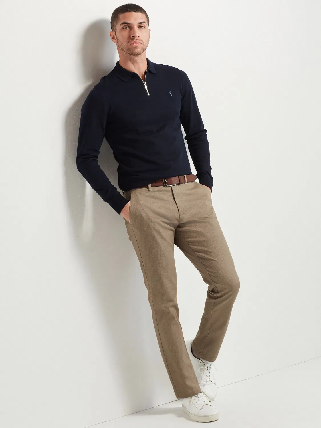 Чинос прямого кроя с ремнем, Stone Next — фото 2