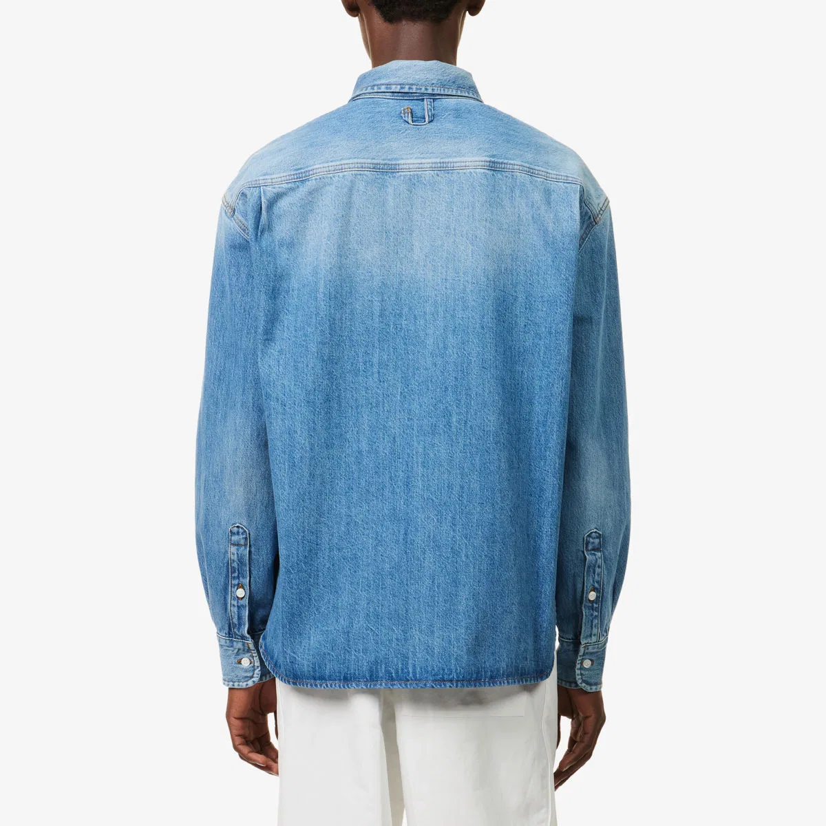 Джинсовая рубашка La chemise de nimes Simon Jacquemus, синий — фото 4
