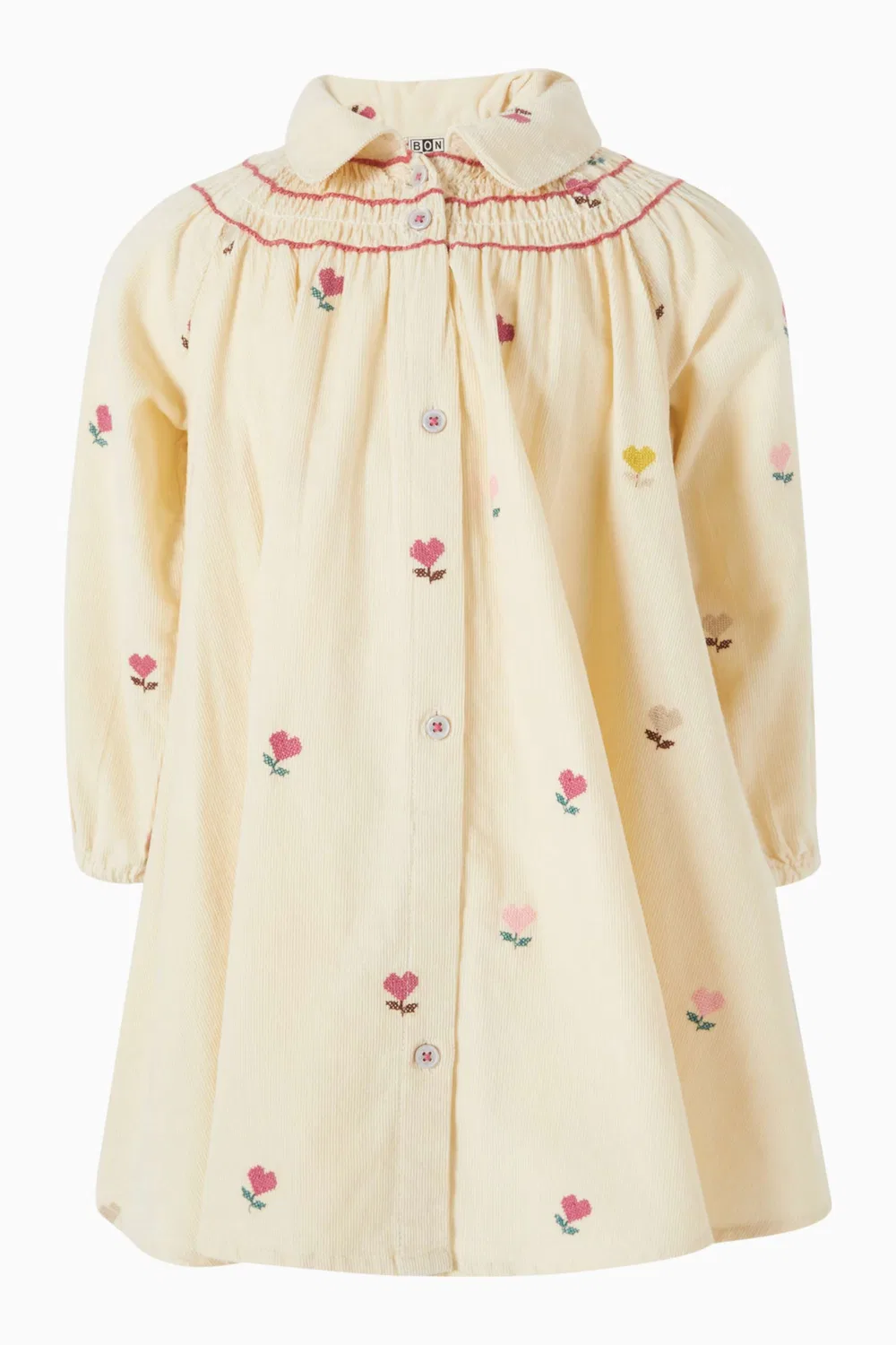 Платье хлопковое Poupée Cœurs Bonton