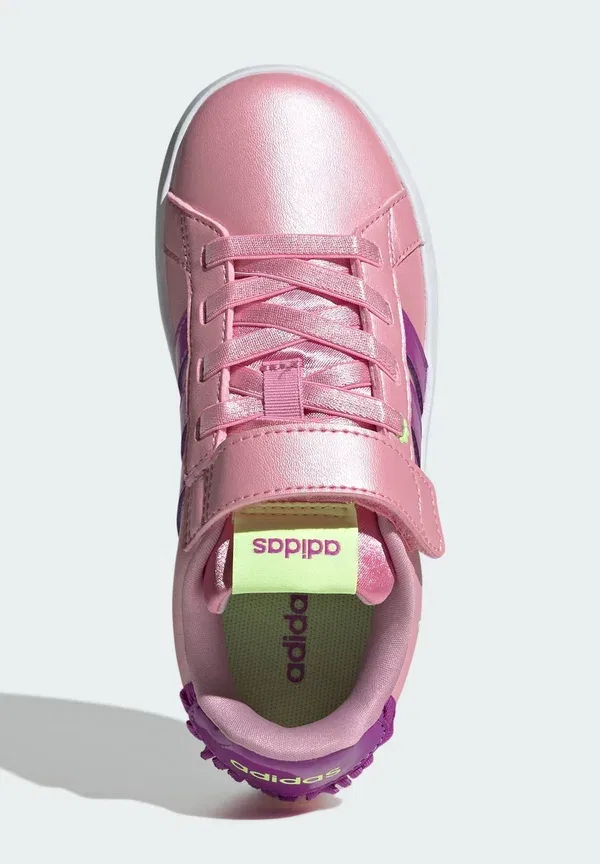 Детские кроссовки Grand Court 3.0 для девочек Adidas Sportswear, желтый/фиолетовый — фото 3
