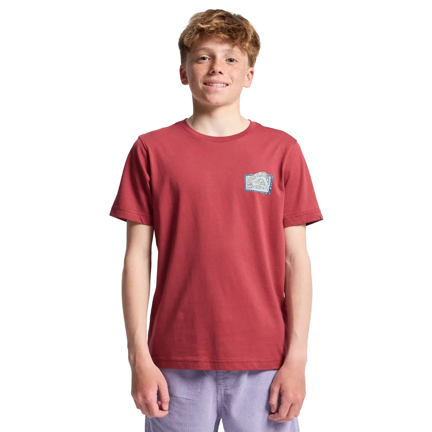 Детская футболка для мальчиков с принтом Heritage Quiksilver, Rojo