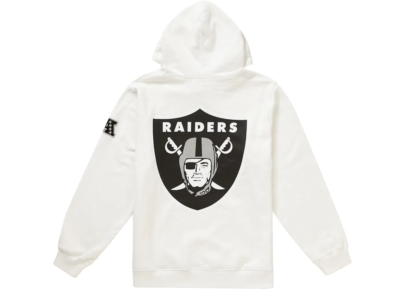 Мужская худи с принтом Supreme NFL x Raiders '47 Hooded Sweatshirt Supreme, White — фото 2
