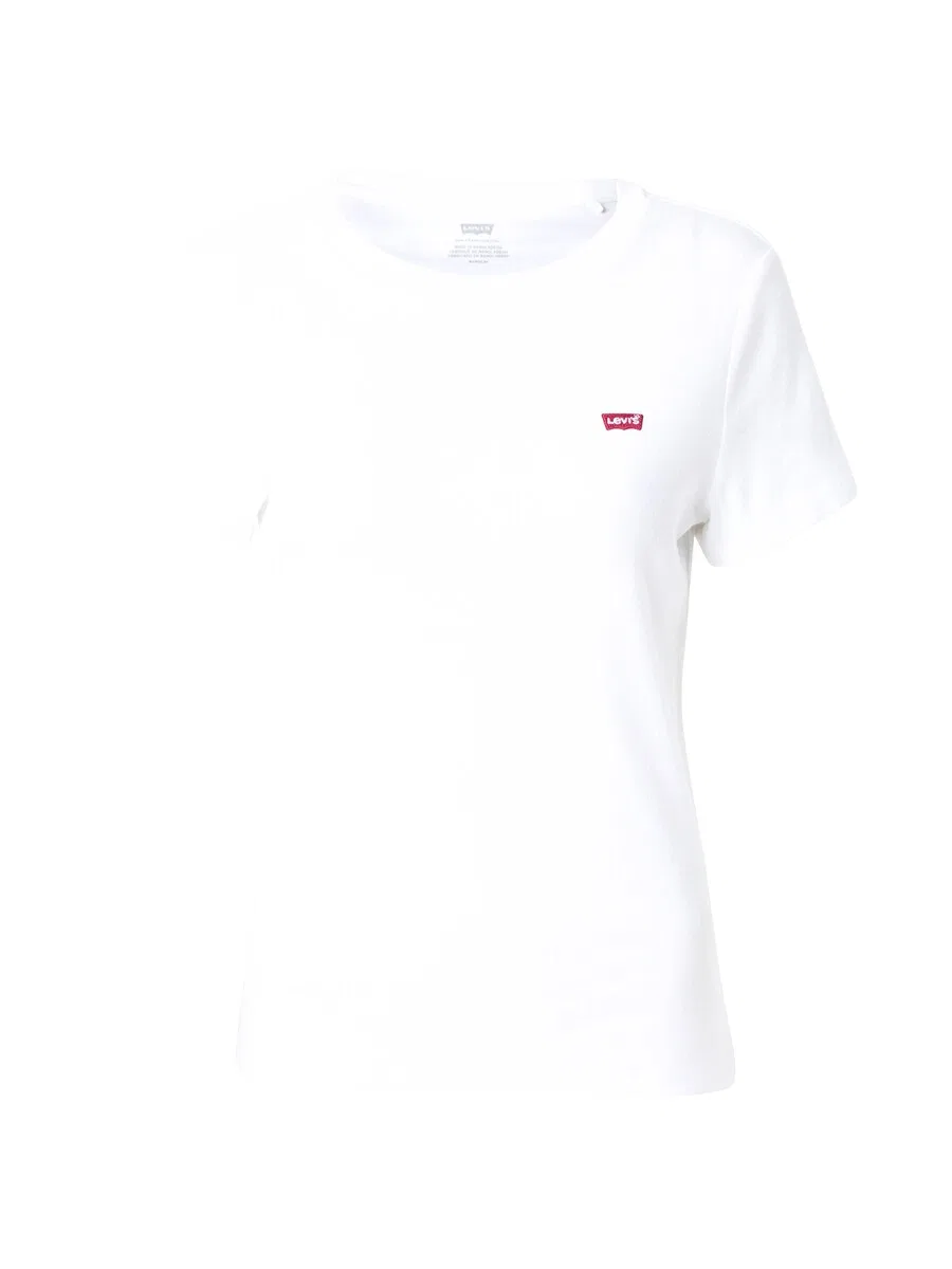 Футболка LEVI'S 'Essential Housemark Tee' белого цвета