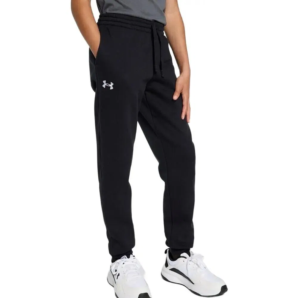 Детские спортивные штаны из флиса UA Rival Fleece Under Armour, Schwarz — фото 2