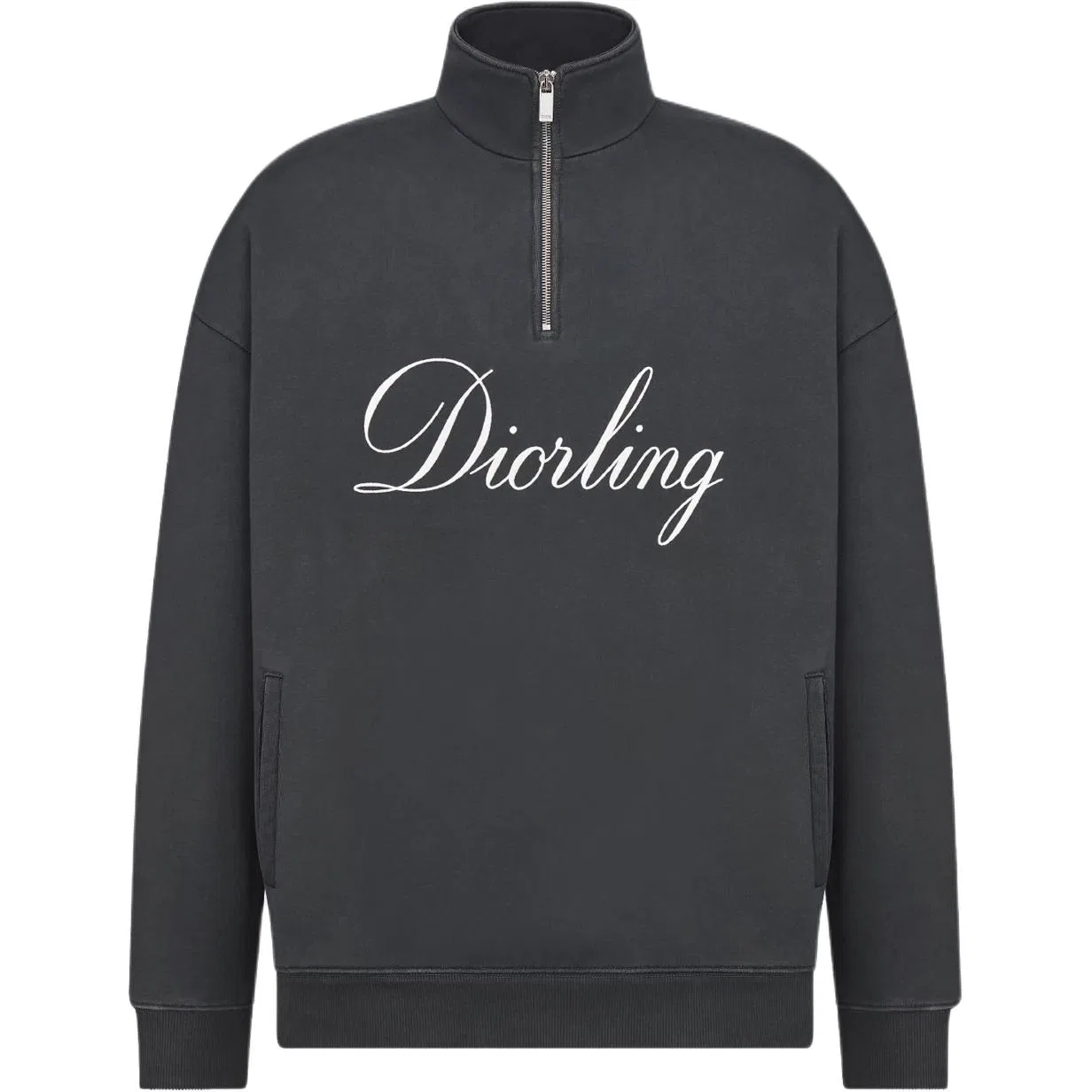 Мужской свитшот с молнией ling Zip Detailed Sweatshirt DIOR, Black