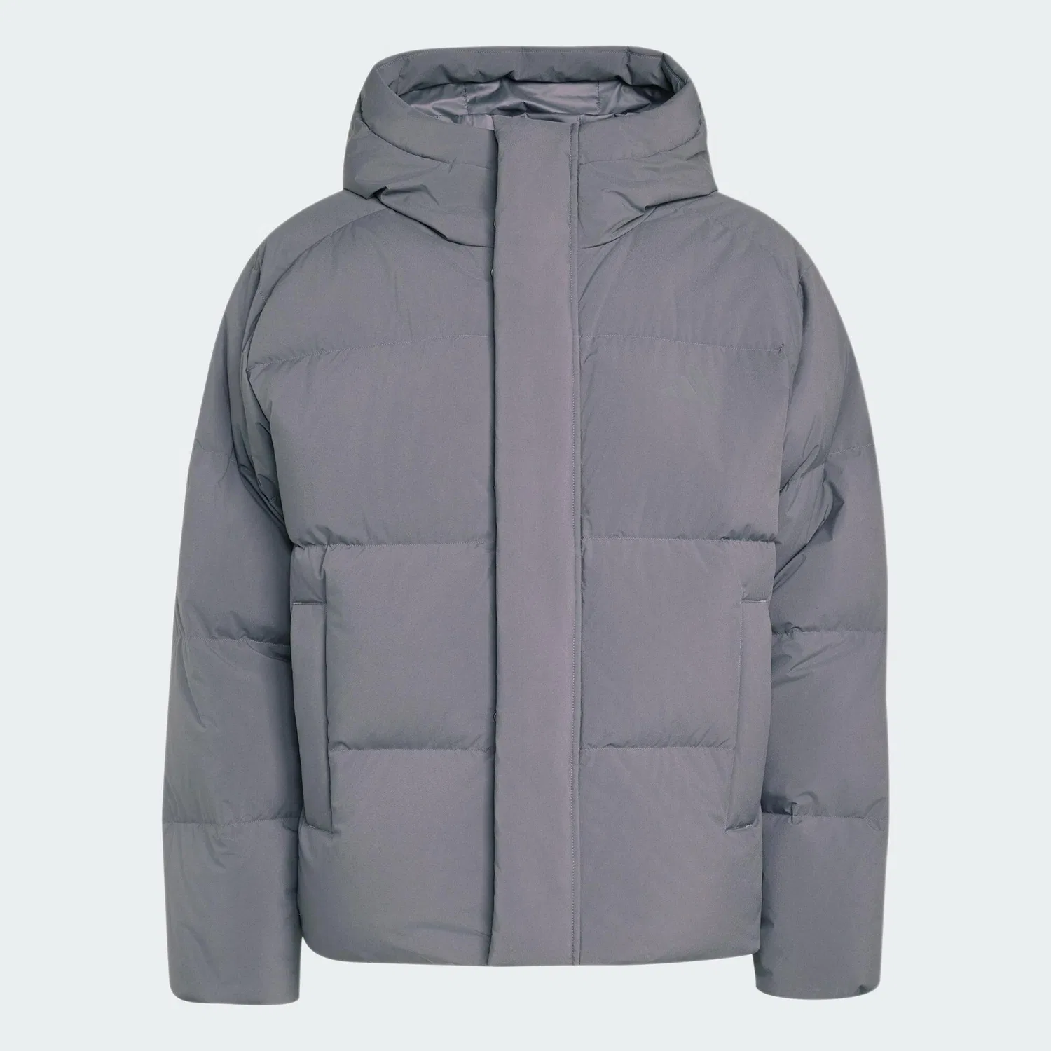 Женская утепленная куртка с капюшоном Helionic Puffer Jacke Kapuze, Adidas, Kohlengrau