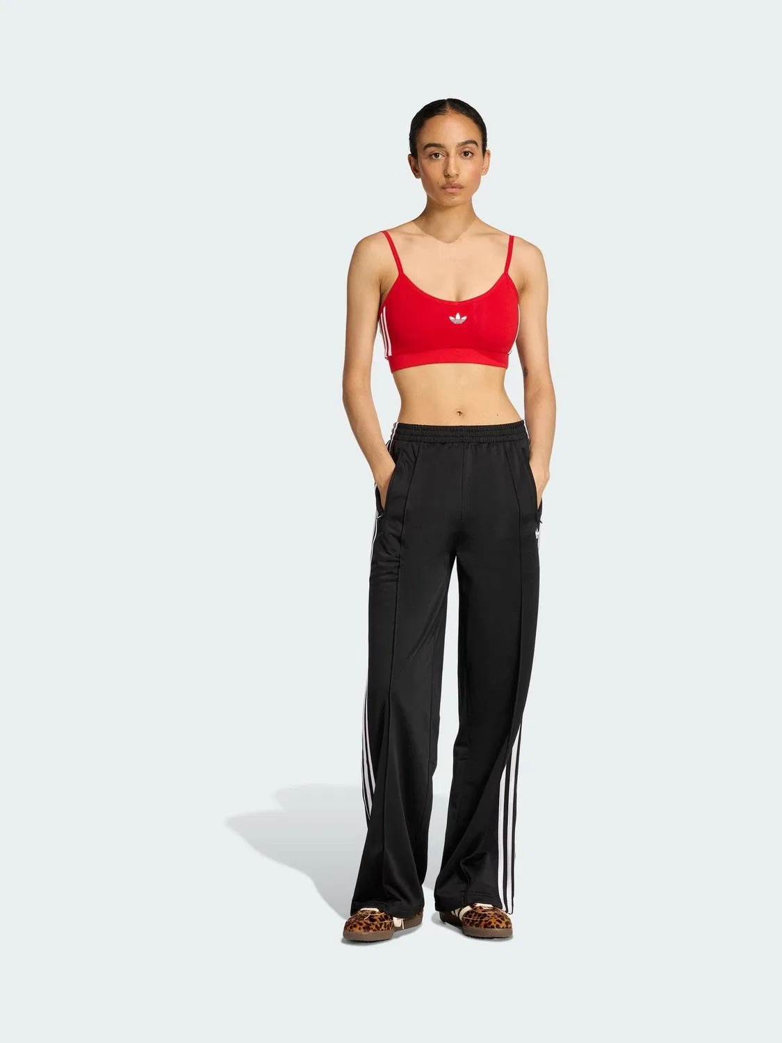 Брюки свободные Firebird Loose, adidas Originals, черный — фото 2