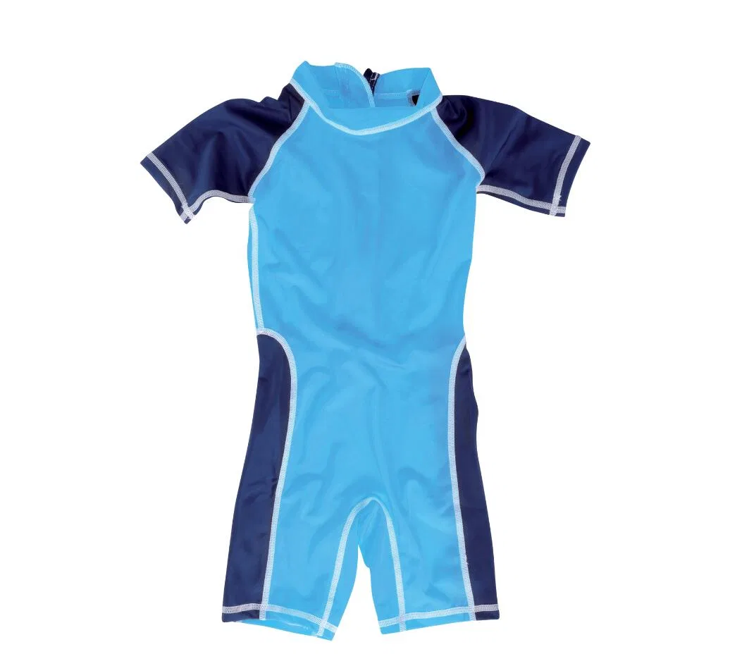 Детский бикини-комбинезон с коротким рукавом Bi-Color UV-Shorty S/S UPF 50 Surf Baby Mdns, Цвет Blau — фото 2