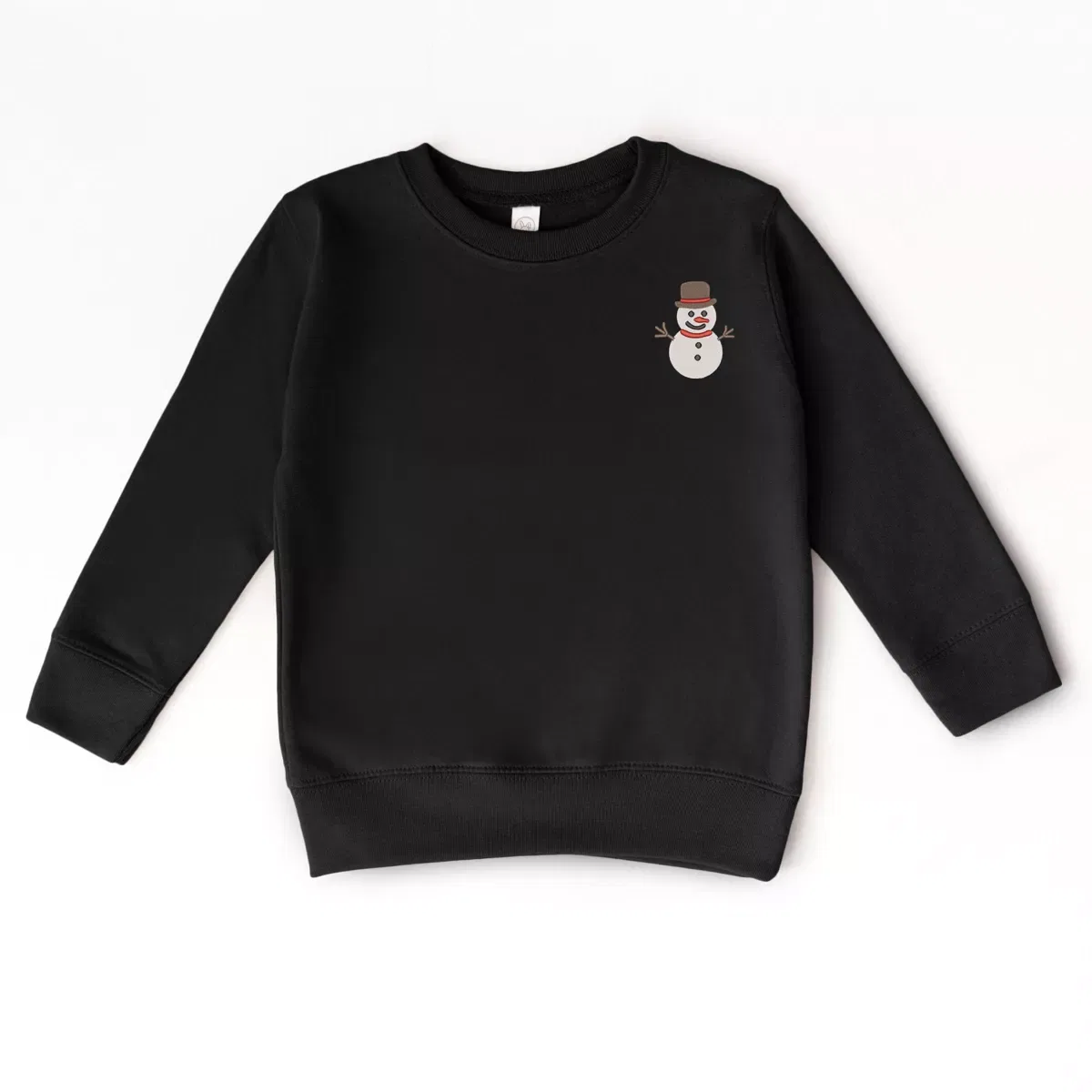 Детский свитшот для девочек с вышивкой Embroidered White Snowman The Juniper Shop, Red