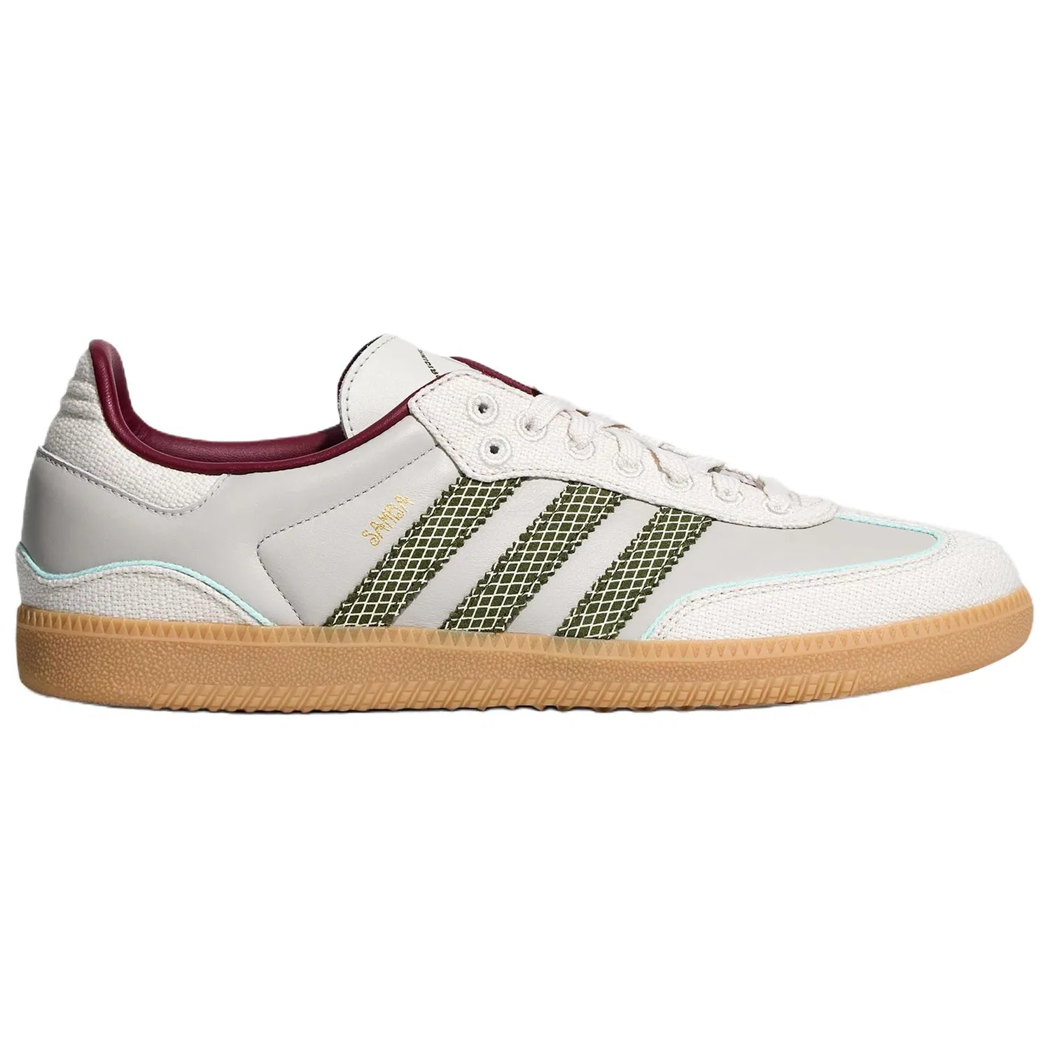 Детские кроссовки SAMBA OG Adidas Originals, Light Gray/Wild Pine/Track Gray — фото 3