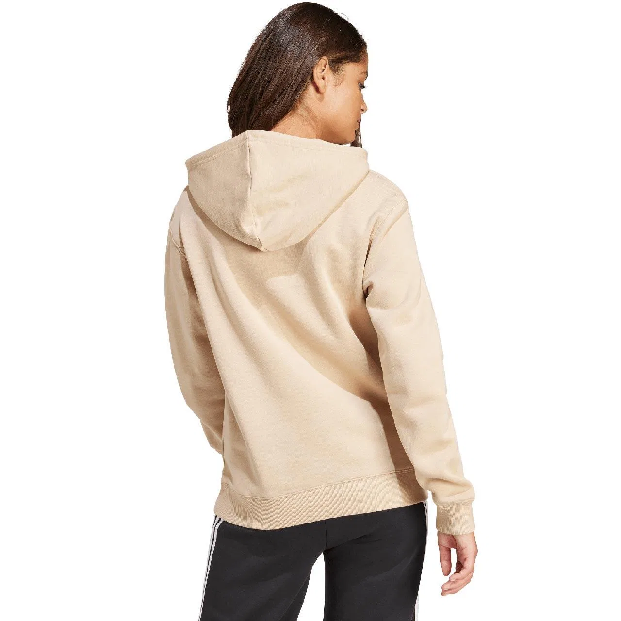 Женское худи с принтом adidas Essentials Big Logo Hoodie Adidas, Beige Weiß Beige — фото 2