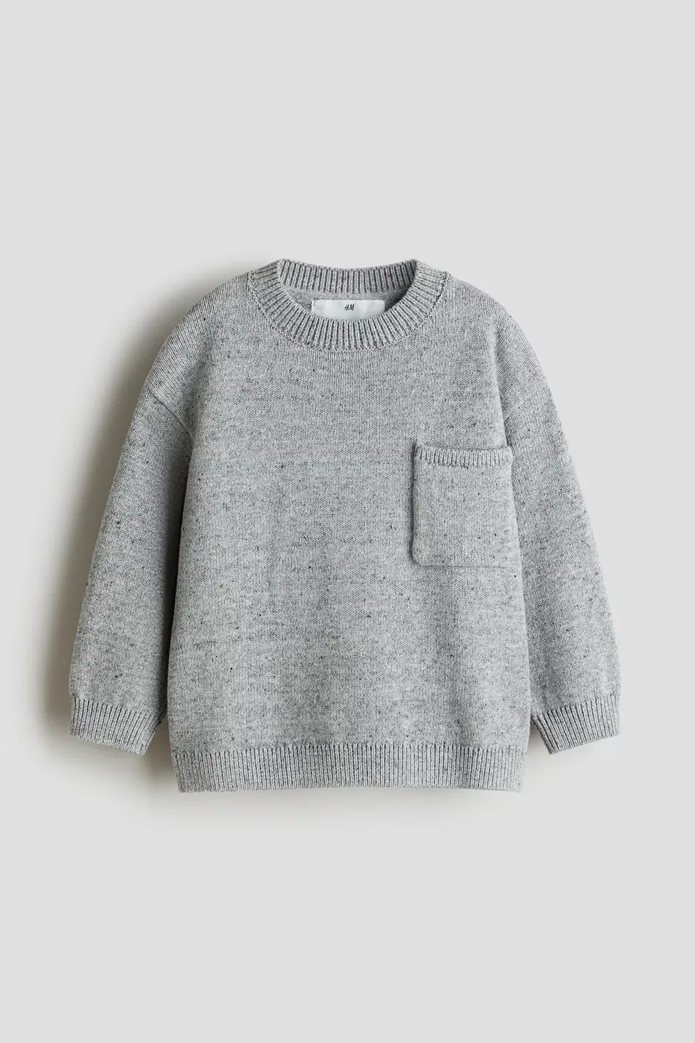 Хлопковый свитер H&M, Grau — фото 4
