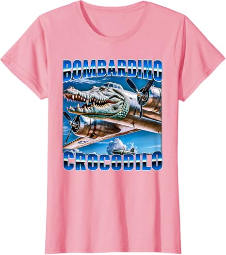 

Футболка Bombardino Crocodilo - Italian Brainrot, розовый