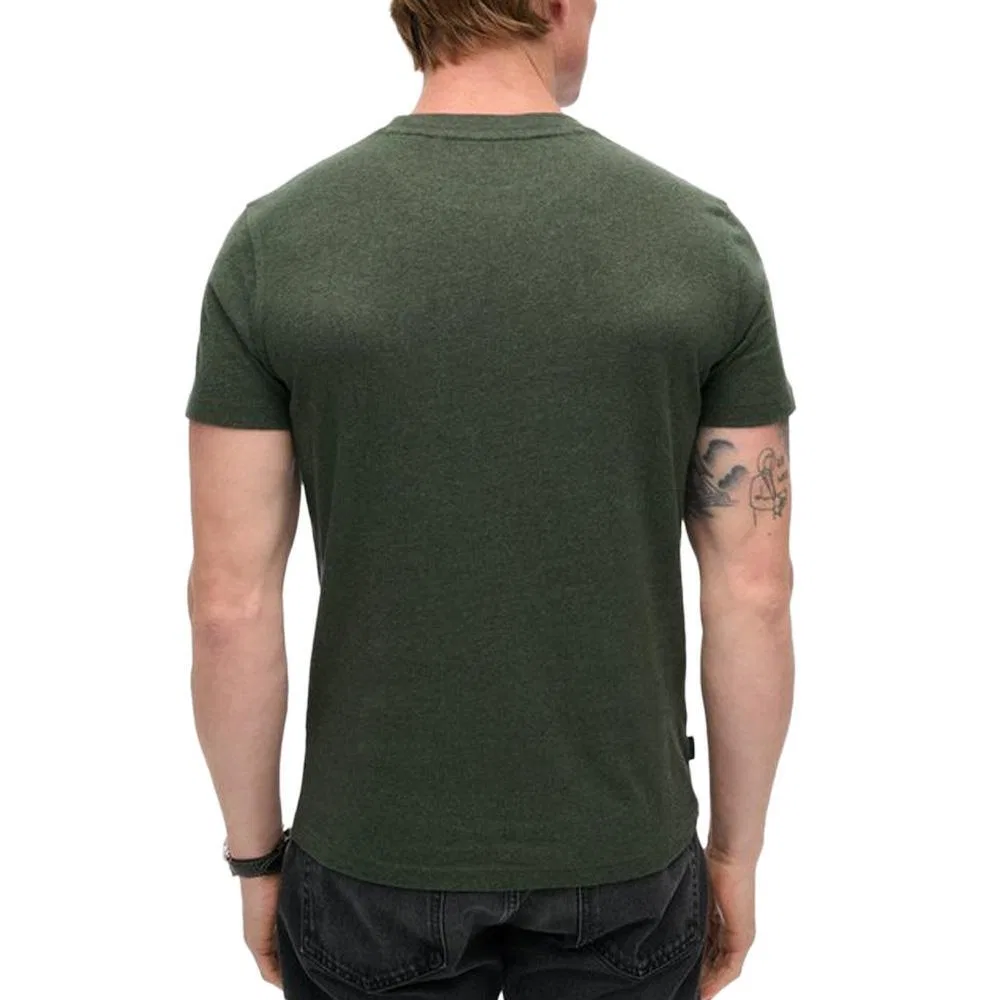 Мужская хлопковая футболка Superdry Vintage Logo, Khaki Dunkelgrun — фото 3