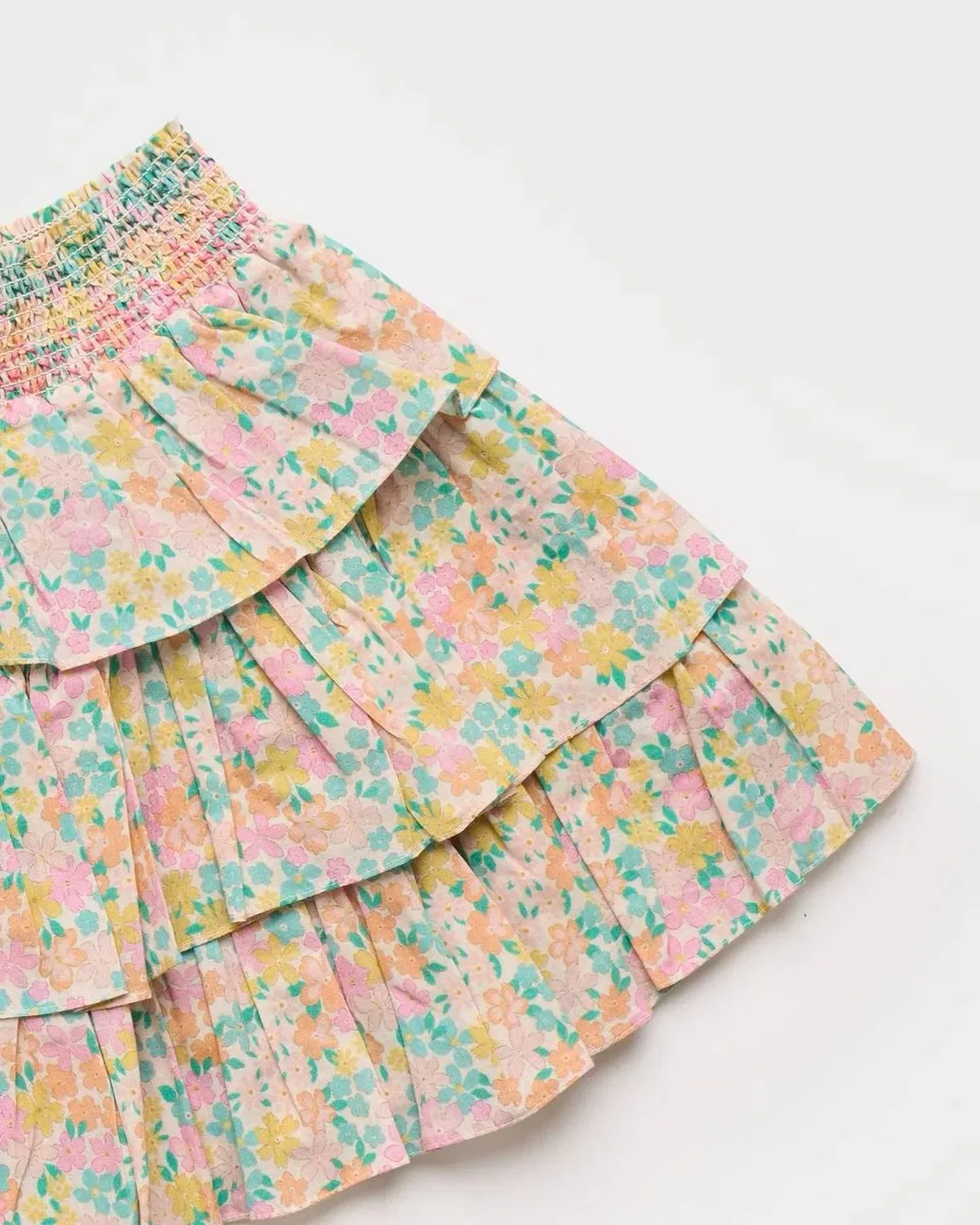 Детская юбка с цветочным принтом Melissa Floral Early Sunday, Emma Mint Print — фото 4