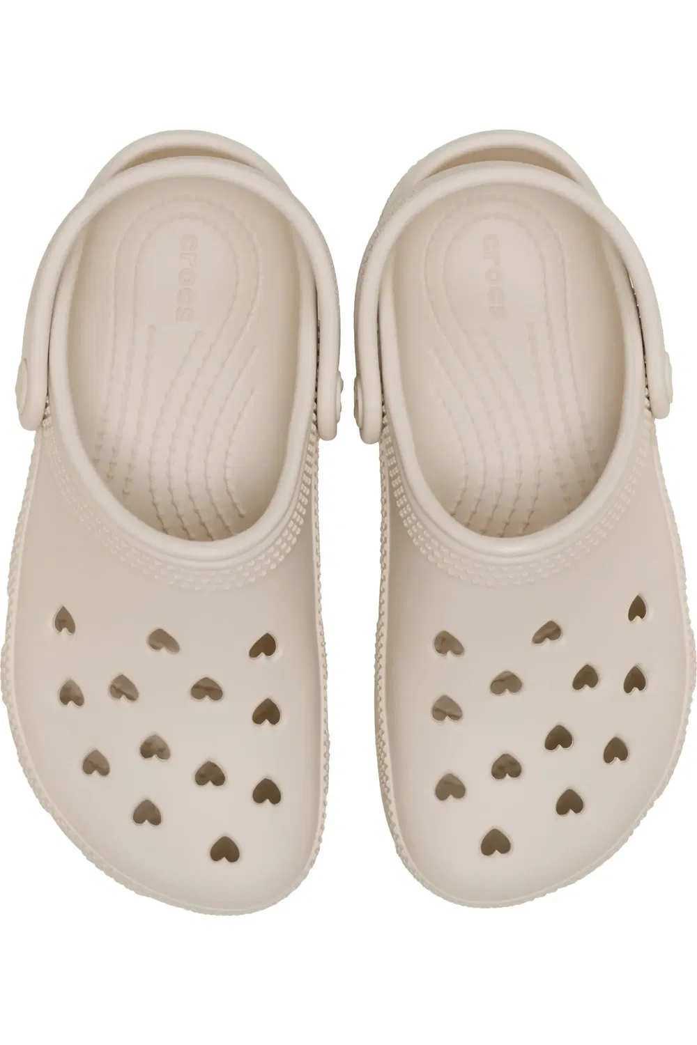 Сабо детские с вырезами-сердечками Classic Hearts Cutout CROCS, Frappe — фото 3