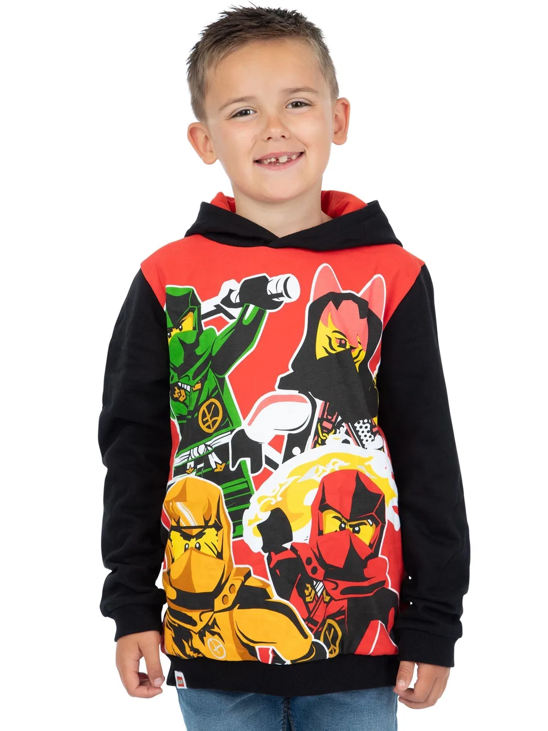 Худи LEGO Ninjago, с принтом Character, красный