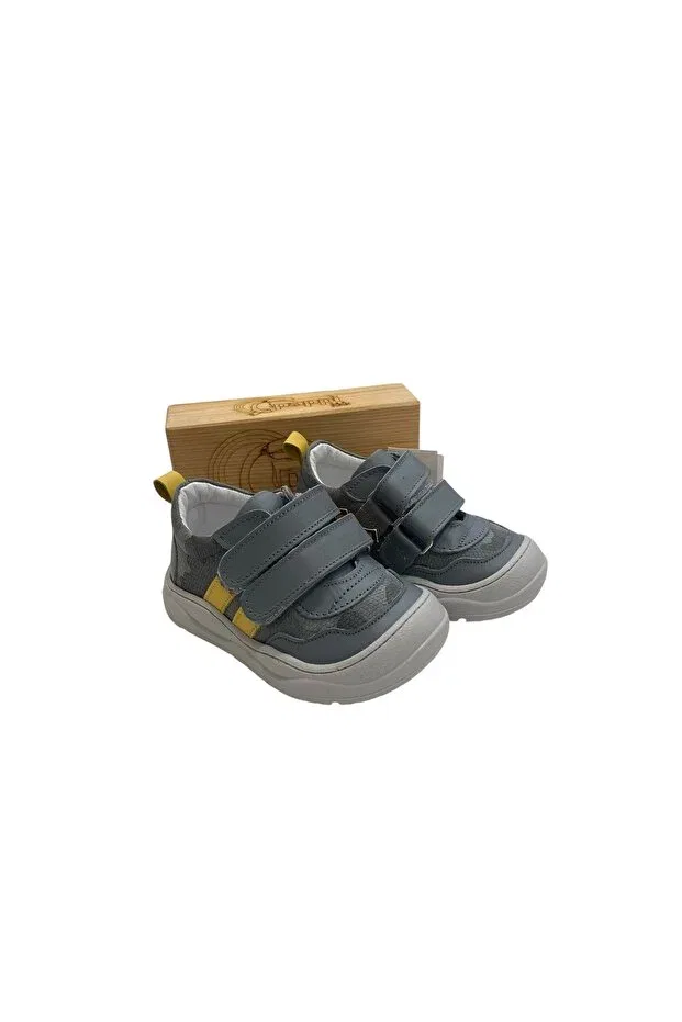 Детская ортопедическая обувь с липучкой Pappikids, Gray — фото 3
