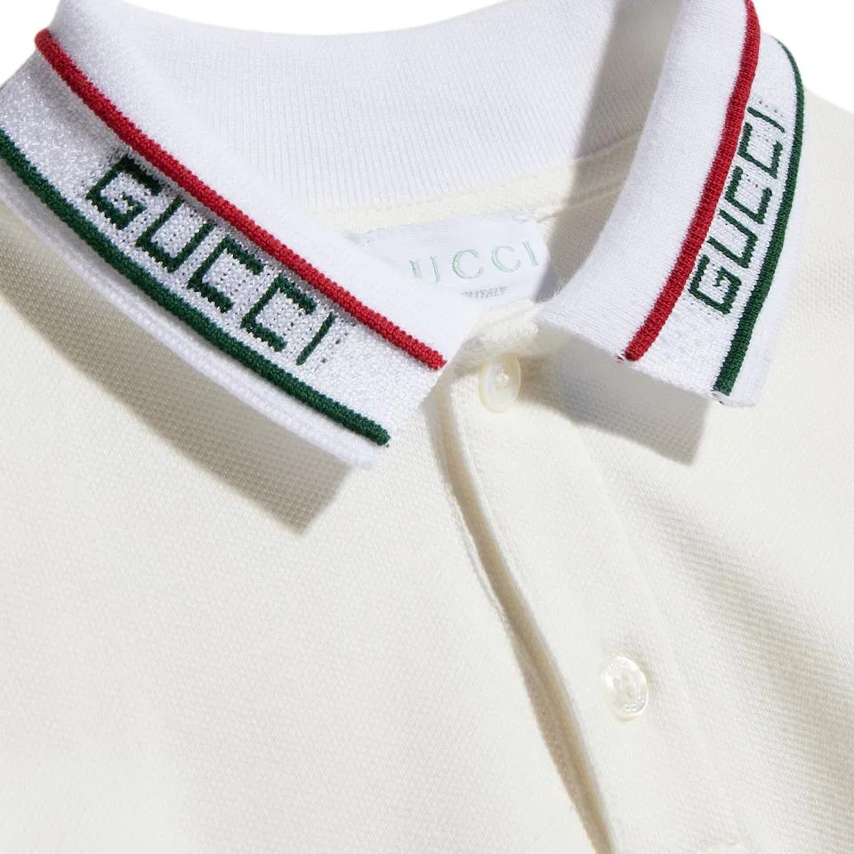 Детская поло с воротником White GUCCI — фото 4