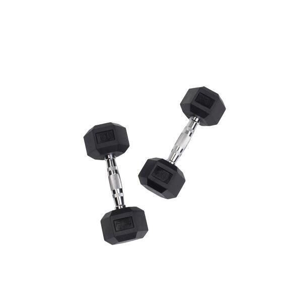 

Резиновые гантели 2,5 - 40 кг GORILLA SPORTS, черно-белый