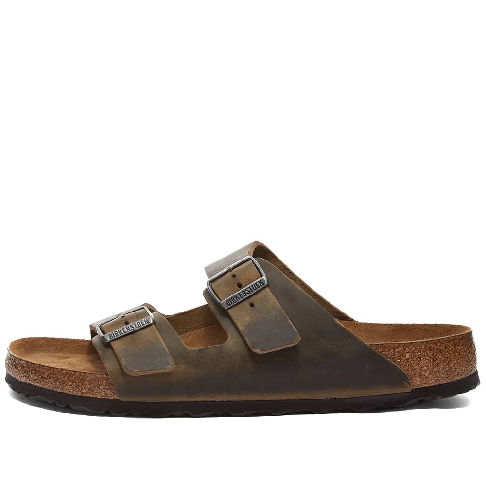 Сандалии Birkenstock Arizona Soft Footbed Oiled Leather, хаки — фото 2