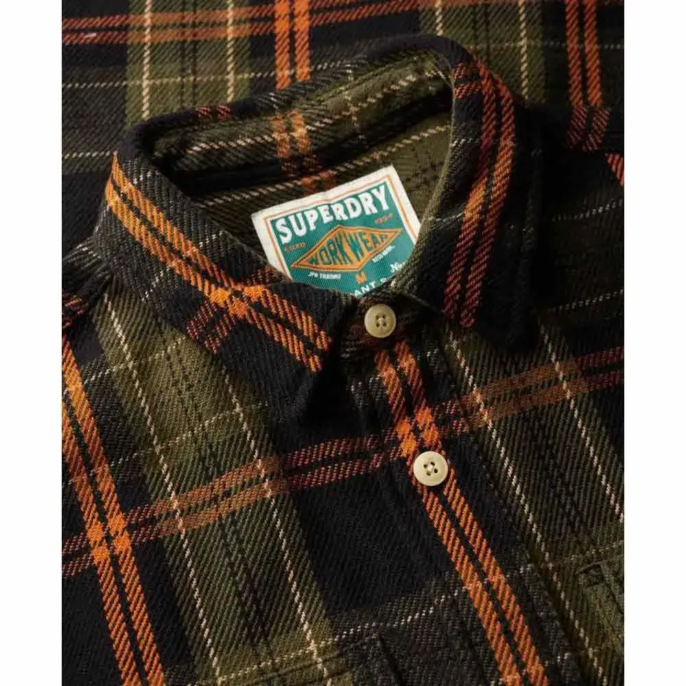Рубашка с длинным рукавом Merchant Heavy Superdry, коричневый — фото 2
