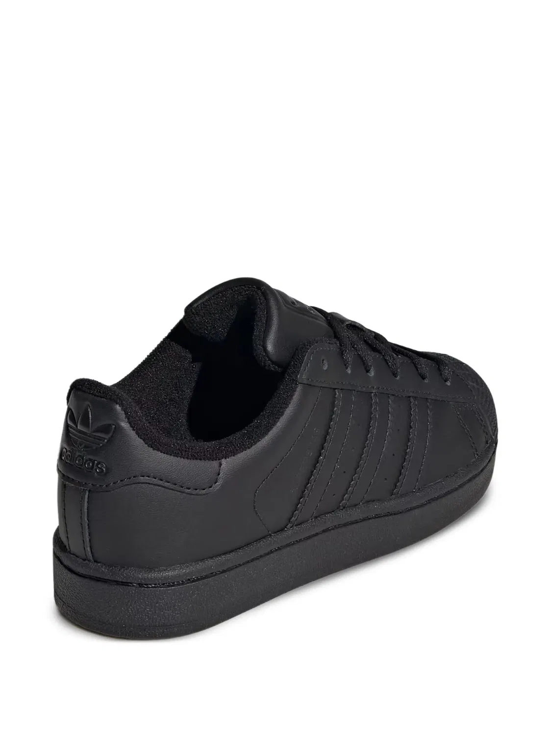 Детские кеды Superstar II кожаные Adidas, черный — фото 3