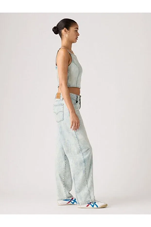 Женские джинсы свободного кроя Barrel Cielito Lindo Acid Levi'S, Indigo — фото 2