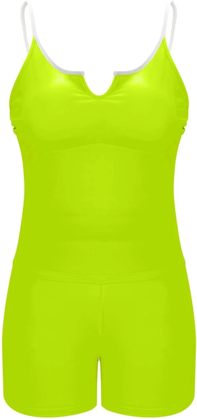 Женский купальник танкини с контролем живота, Blouson Tank Top, Yellow — фото 2