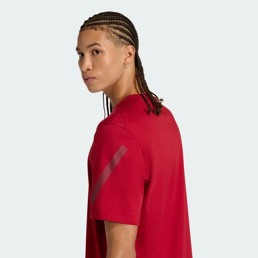 Футболка с длинным рукавом adidas Z.N.E. Tee, Красный — фото 4