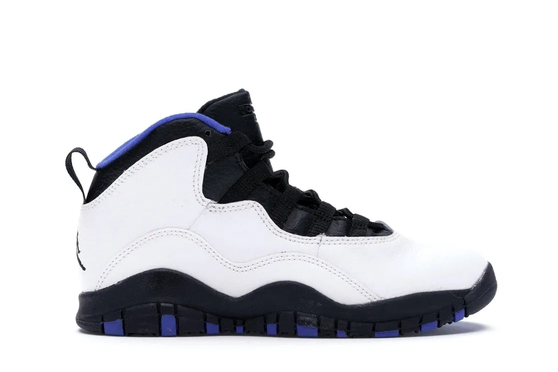 Детские кроссовки Lifestyle Jordan 10 Retro, White/Black-Royal-Metallic Silver
