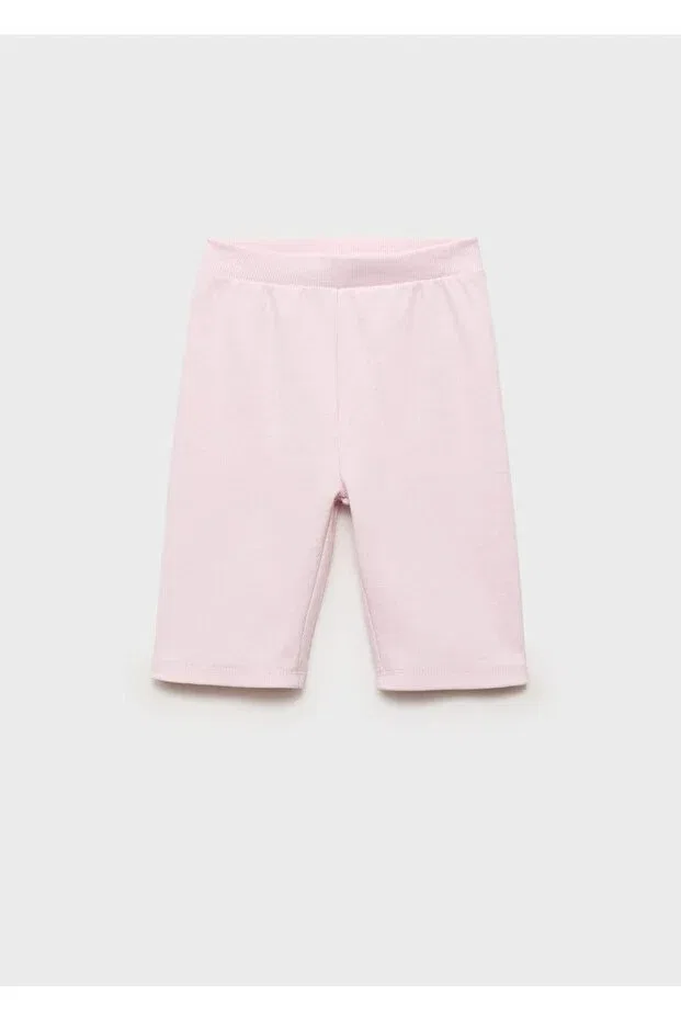 Детские леггинсы для девочек рибана Mango Kids, Pink