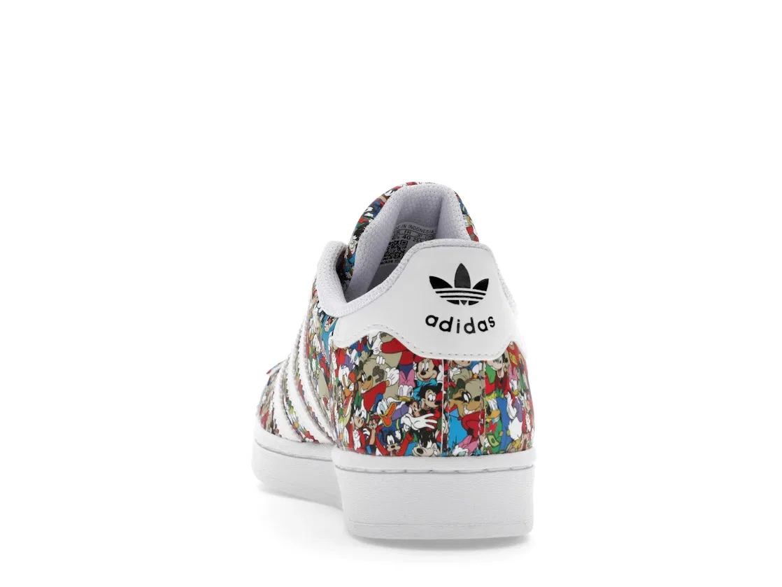 Детские кроссовки для мальчиков с принтом Adidas Superstar Adidas, Core Black Cloud White Wonder White — фото 4