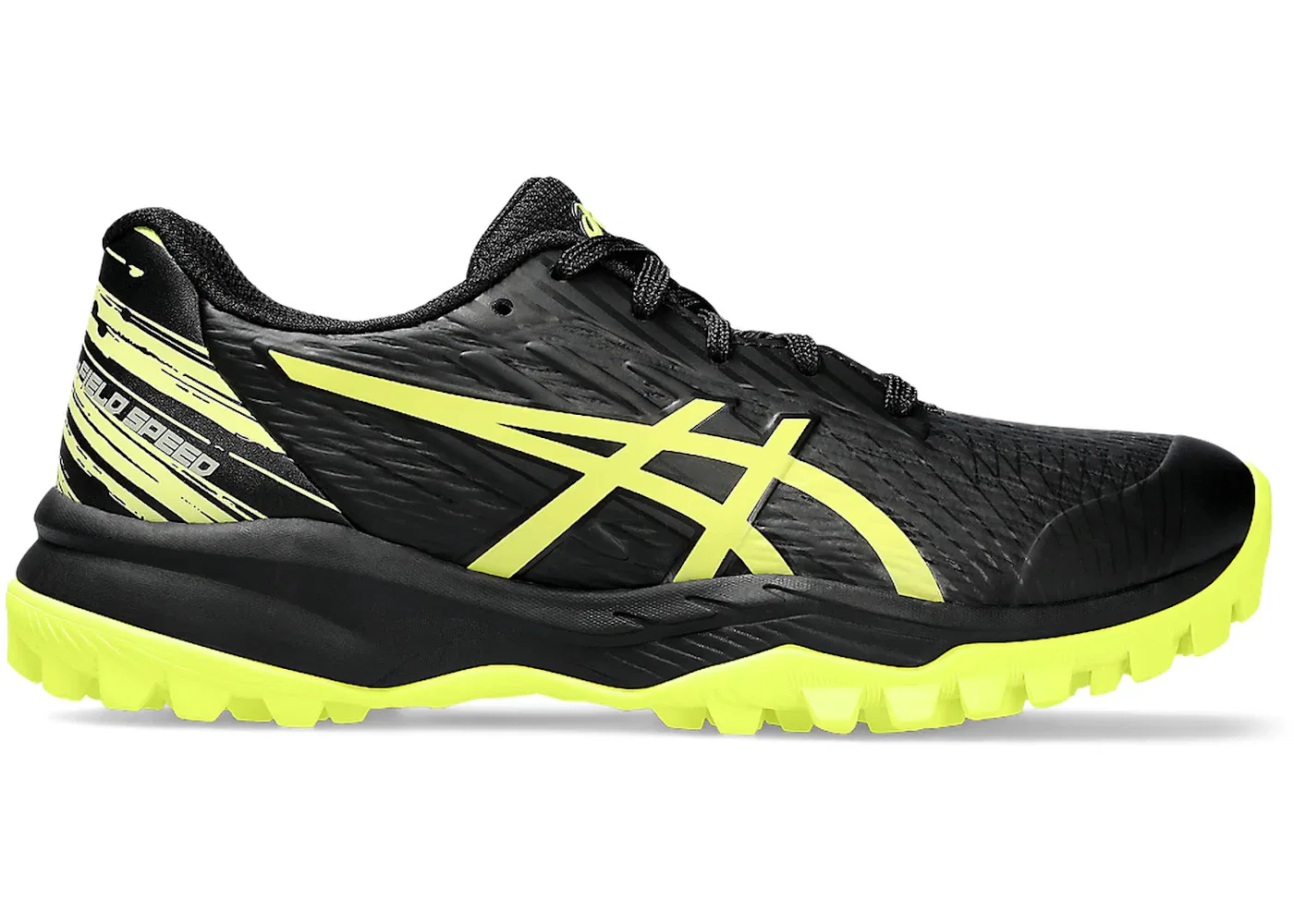 Детские кроссовки для спорта ASICS Gel-Field Speed, Black/Glow Yellow