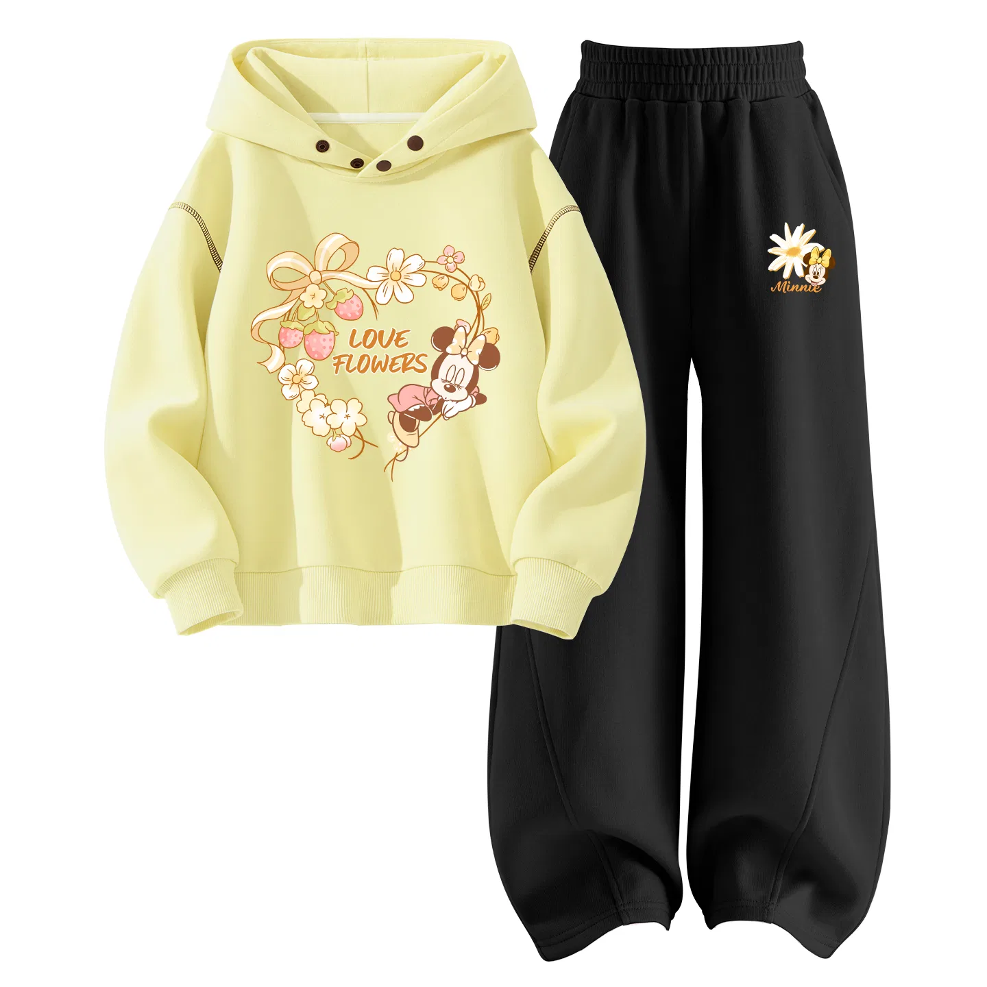 Детский спортивный комплект с капюшоном, Ди Л Кьют Нини К, Disney, Clearwater Blue/Black — фото 3