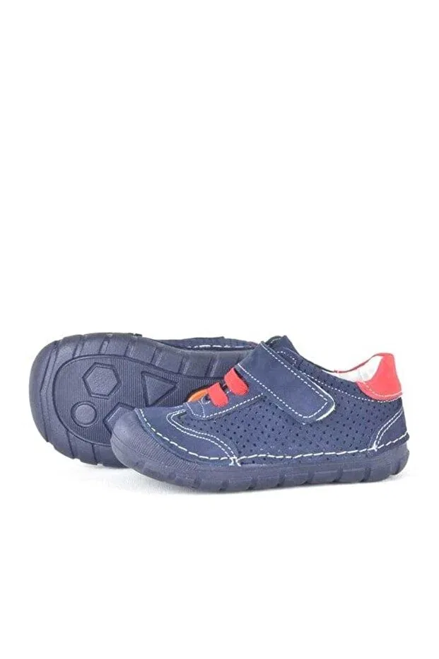 Детские туфли для мальчиков с ортопедической стелькой Şeker Bebe, Navy Blue — фото 4