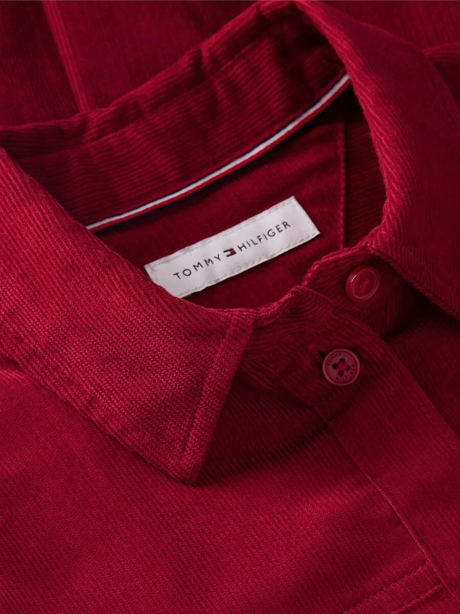 Платье TOMMY HILFIGER вишнево-красного цвета — фото 4