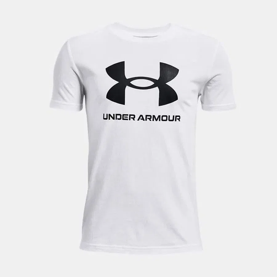 Детская футболка с длинным рукавом Under Armour UA B Sportstyle Logo SS, Белый