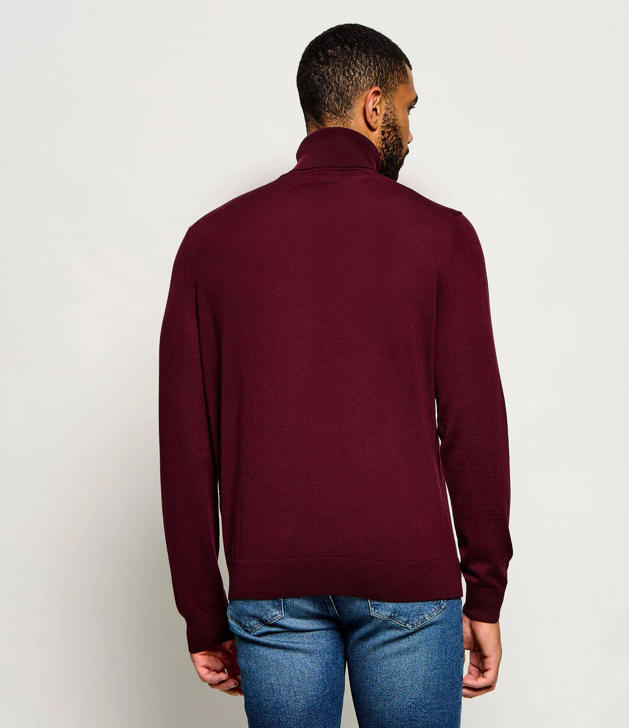 Водолазка из шерсти Tommy Hilfiger, Bordeaux — фото 3