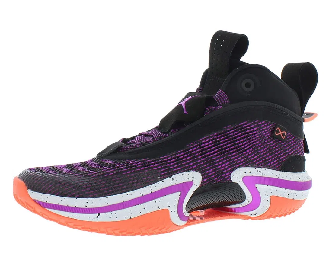 Детские баскетбольные кроссовки для мальчиков с принтом Air Jordan XXXvi NIKE, Indigo Fog Purple Pulse