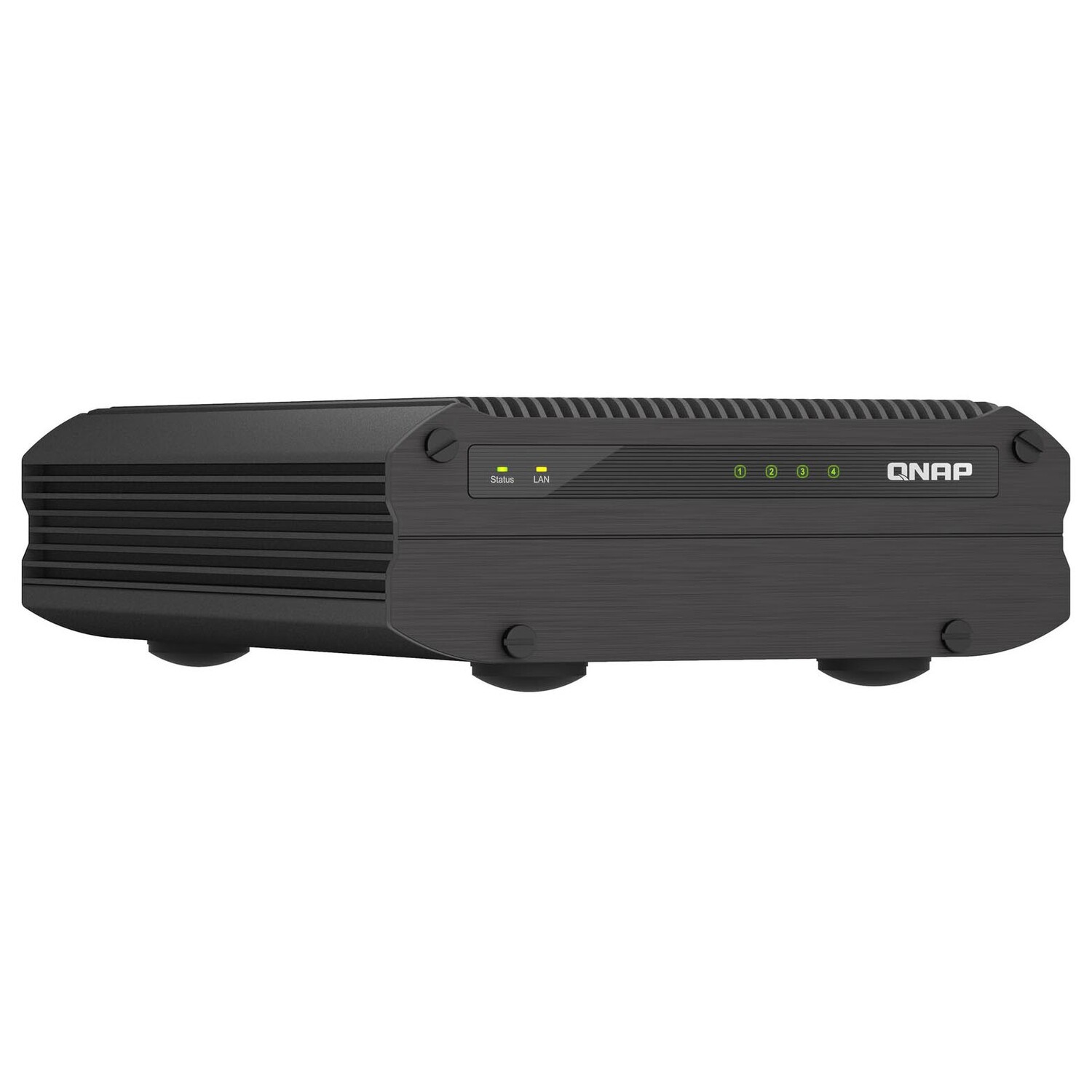 

Сетевое хранилище QNAP TS-i410X, 4 отсека, 8Гб DDR4, без дисков, черный