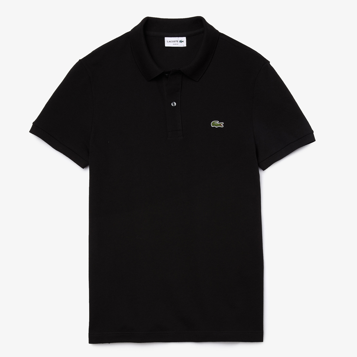 Поло Lacoste Slim Fit L.12.12, черный