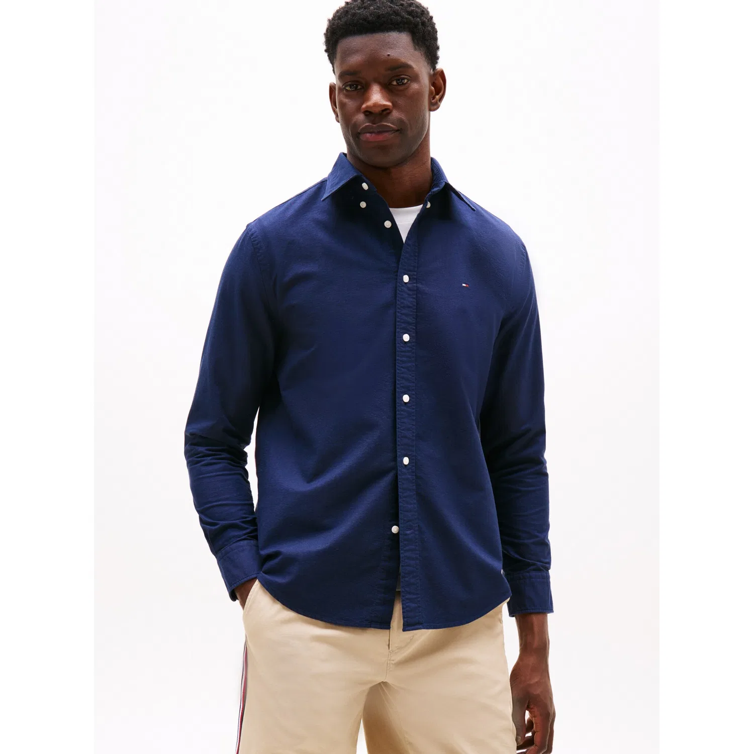 Мужская рубашка с длинным рукавом Regular Fit Tommy Hilfiger, Navy/Blue