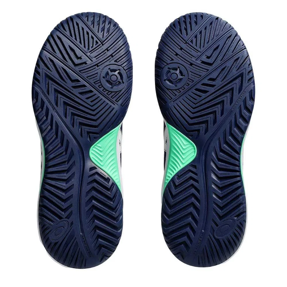 Детские кроссовки для мальчиков с синтетическим верхом Gel-Dedicate 8 GS ASICS, Черный Синий Тунец — фото 2